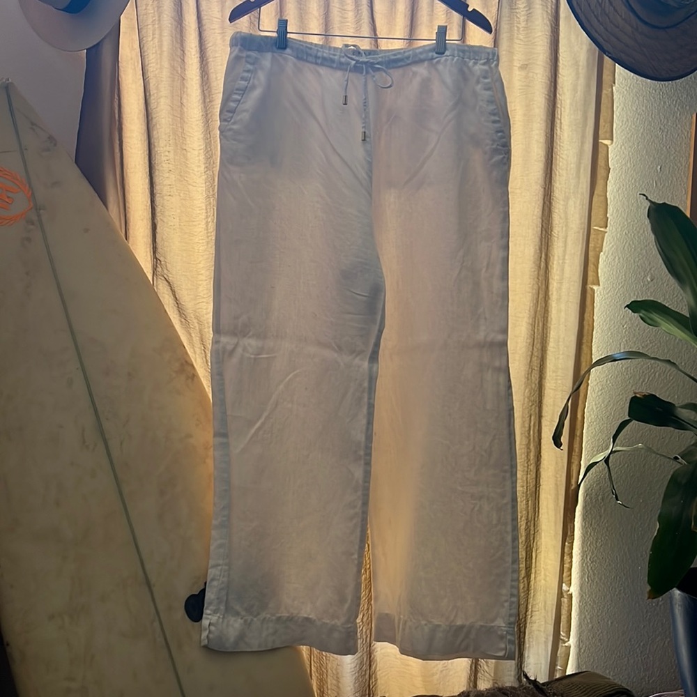 Linen white pants